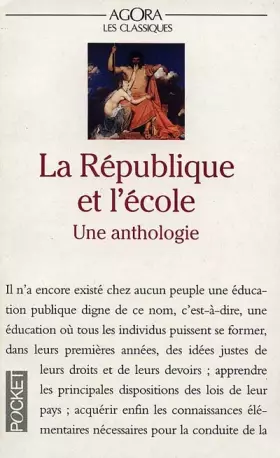 Couverture du produit · La République et l'Ecole. Une anthologie