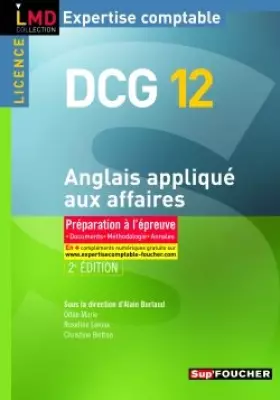 Couverture du produit · DCG 12 Anglais appliqué aux affaires