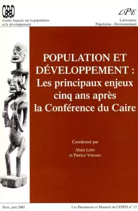 Couverture du produit · Population Et Developpement : Les Principaux Enjeux Cinq Ans Apres La Conference Du Caire