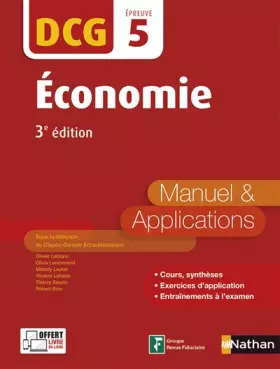 Couverture du produit · Economie - DCG 5 - Manuel et applications