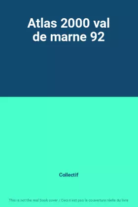 Couverture du produit · Atlas 2000 val de marne 92