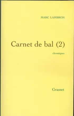 Couverture du produit · Carnets de bal 2