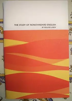 Couverture du produit · The Study of NonStandard English