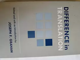 Couverture du produit · Difference in Translation