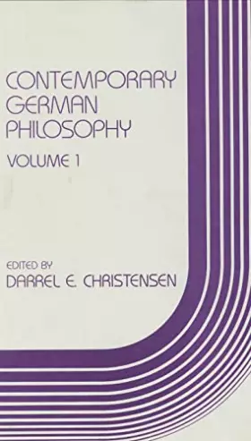 Couverture du produit · Contemporary German Philosophy: 1982: 001