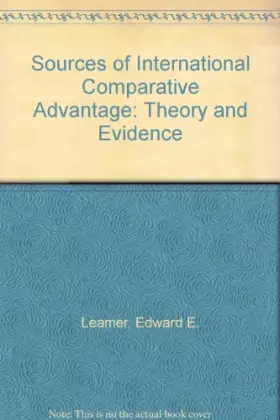 Couverture du produit · Sources of international comparative advantage: Theory and evidence