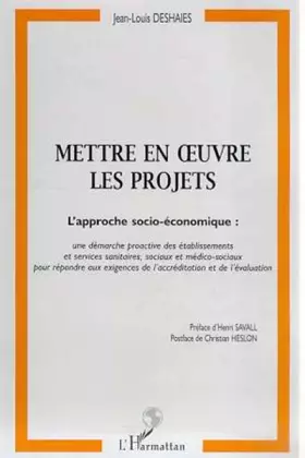 Couverture du produit · METTRE EN ŒUVRE LES PROJETS