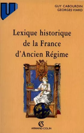 Couverture du produit · Lexique historique de la France d'Ancien Régime