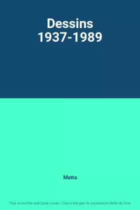 Couverture du produit · Dessins 1937-1989