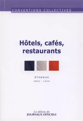 Couverture du produit · Hôtels, cafés, restaurants Brochure 3292/IDCC:1979