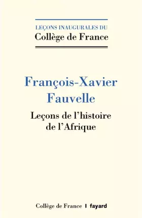 Couverture du produit · Leçons de l'histoire de l'Afrique