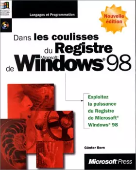 Couverture du produit · Dans les coulisses du registre de Windows 98