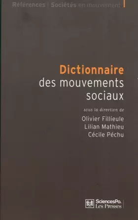 Couverture du produit · Dictionnaire des mouvements sociaux