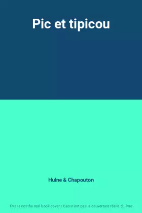 Couverture du produit · Pic et tipicou