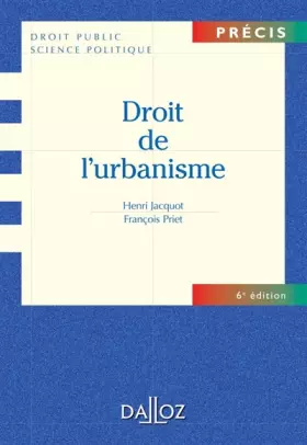 Couverture du produit · Droit de l'urbanisme - 6e éd.: Précis