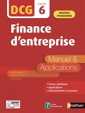 Couverture du produit · Finance d'entreprise - DCG 6 - Manuel et applications