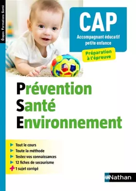Couverture du produit · Prévention Santé Environnement - CAP Accompagnant Educatif Petite Enfance (CONCOURS PARA-MEDICAUX)