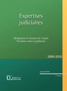 Couverture du produit · Expertises judiciaires: Désignation et missions de l'expert, Procédure selon la juridiction