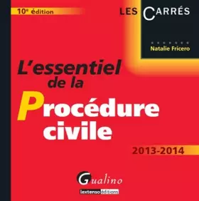 Couverture du produit · L'essentiel de la procédure civile 2013-2014