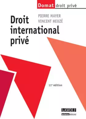Couverture du produit · Droit international privé