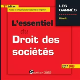 Couverture du produit · L'essentiel du droit des sociétés commerciales