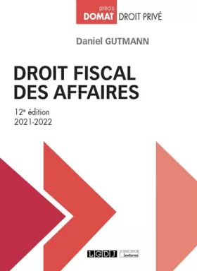 Couverture du produit · Droit fiscal des affaires (2021)