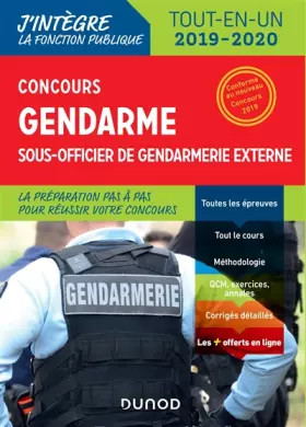 Couverture du produit · Concours Gendarme sous-officier de gendarmerie externe - Tout-en-un: Tout-en-un - 2019/2020 (2019-2020)