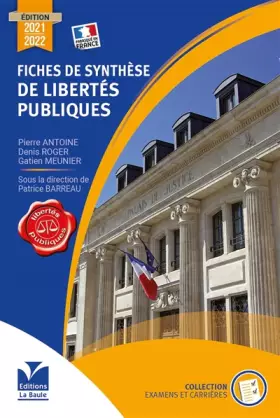 Couverture du produit · Fiches de synthèse de libertés publiques