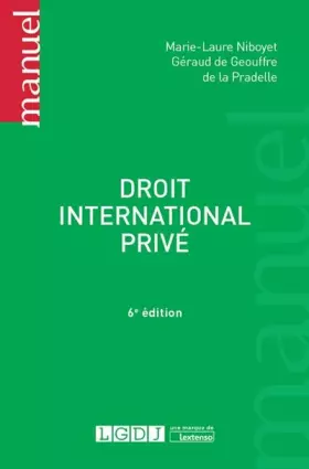Couverture du produit · DROIT INTERNATIONAL PRIVE 6EME EDITION