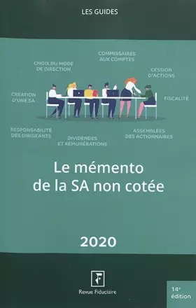 Couverture du produit · Le mémento de la SA non cotée 2020