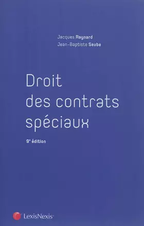 Couverture du produit · Droit des contrats spéciaux