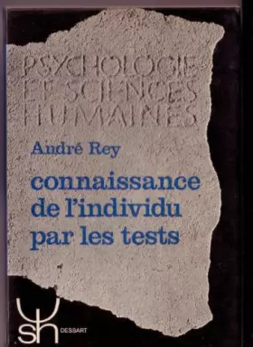 Couverture du produit · Connaissance de l'individu par les tests.