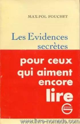 Couverture du produit · Les évidences secrètes