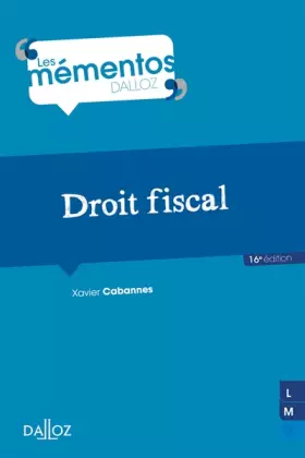Couverture du produit · Droit fiscal 16ed