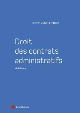 Couverture du produit · Droit des contrats administratifs