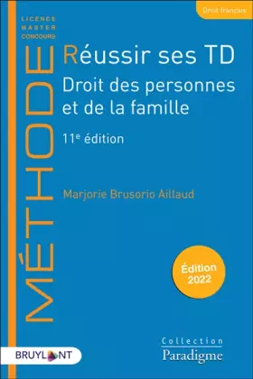 Couverture du produit · Réussir ses TD - Droit des personnes et de la famille