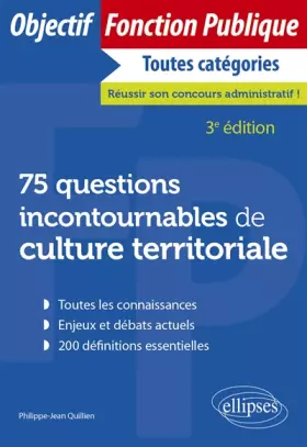 Couverture du produit · 75 questions incontournables de culture territoriale