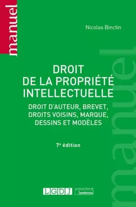 Couverture du produit · Droit de la propriété intellectuelle: Droit d'auteur, brevet, droits voisins, marque, dessins et modèles (2022)