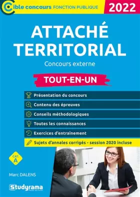 Couverture du produit · Attaché territorial – Concours externe: 2022