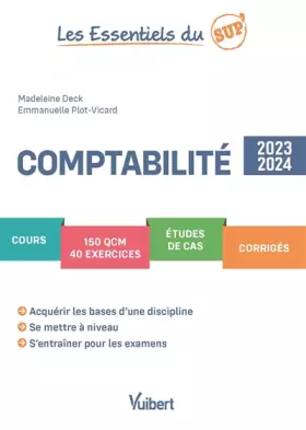 Couverture du produit · Comptabilité 2023/2024: Cours - QCM - Exercices - Etudes de cas - Corrigés