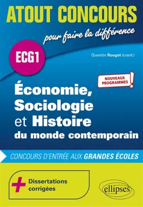 Couverture du produit · Économie, Sociologie et Histoire du monde contemporain - ECG1 - Nouveaux programmes