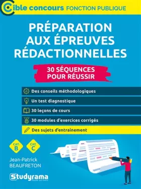 Couverture du produit · PRÉPARATION AUX ÉPREUVES RÉDACTIONNELLES: Catégories B et C