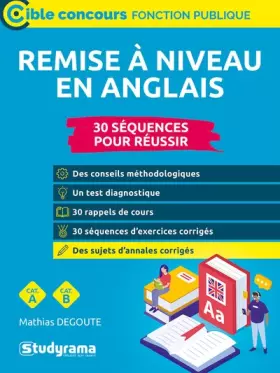 Couverture du produit · Remise à niveau en anglais (Catégories A et B): 30 séquences pour réussir