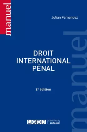 Couverture du produit · Droit international pénal