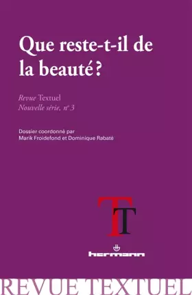Couverture du produit · Revue Textuel, nouvelle série, n°3: Que reste-t-il de la beauté ?