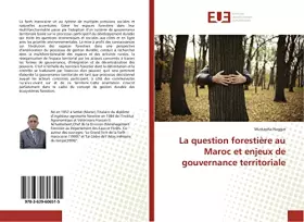 Couverture du produit · La question forestière au Maroc et enjeux de gouvernance territoriale