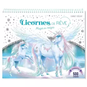 Couverture du produit · Licornes de rêve - Carnet créatif - Magie des neiges nouvelle édition