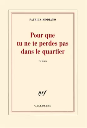 Couverture du produit · Pour que tu ne te perdes pas dans le quartier