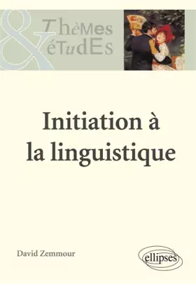 Couverture du produit · Initiation à la linguistique