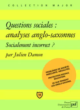Couverture du produit · Questions sociales : analyses anglo-saxonnes